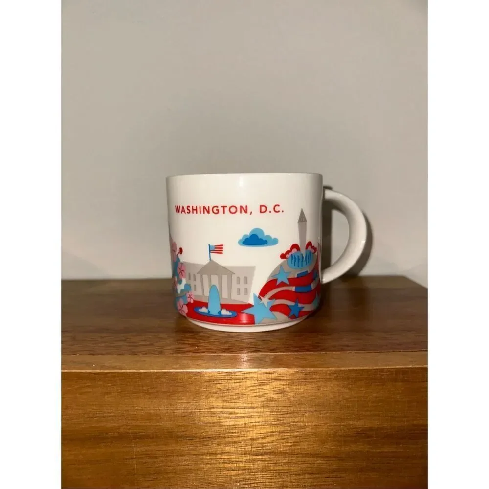 Starbucks Mug Washington D.C You Are Here 2017 14oz Coffee Cup Grey